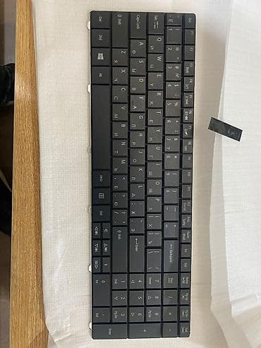 Noutbuk klaviaturası – İngilis (QWERTY) + Rus (ЙЦУКЕН) layout