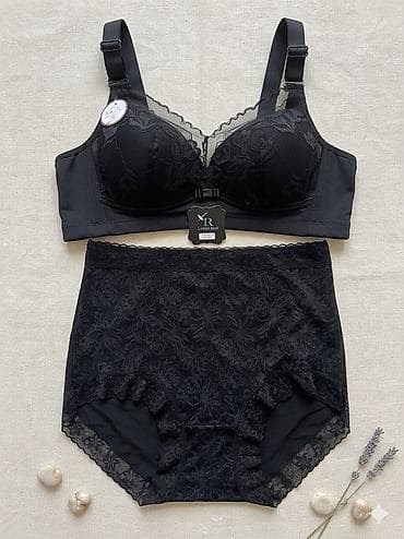 qadınlar üçün krujevalı maskalar: İki hissəli qadın alt paltarı dəsti – Laubra Rose - Tərkib: krujeva — 1