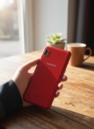 samsung galaxy s3 ekran: Samsung Galaxy A10, 32 GB, rəng - Qırmızı, Sensor — 2