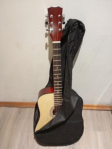 gitara akustik: Akkustik gitara dəsti - Korpus: dreadnought forması, açıq ağ rəngli — 2