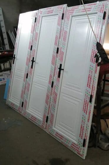 qapı setkaları: Yeni Plastik qapı 80x200 sm Zamok və çərçivə ilə, Zəmanətli, Pulsuz quraşdırma, Ödənişli çatdırılma, Rayonlara çatdırılma, Pulsuz çatdırılma — 8