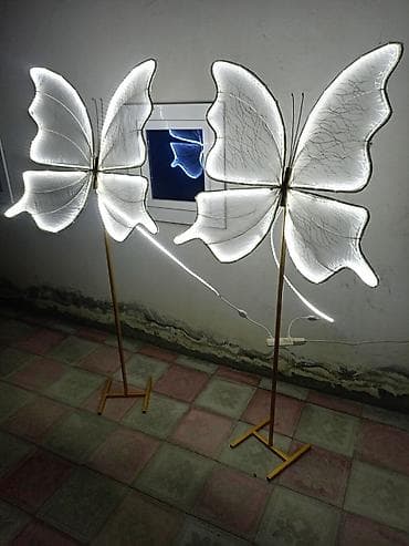 Məhsul: LED kəpənək dekorativ döşəmə lampaları (2 ədəd) - Dizayn