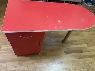 nerj stol: Düz masa, Polkalı, Siyirməli, MDF — 4