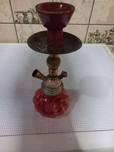 bas: Mini nərgilə - Kompakt ölçülü, masaüstü mini nərgilə - Şüşə altlıq — 1