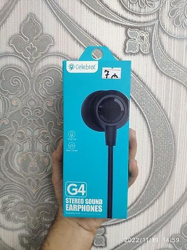 qulaqci: Yeni Simli Qulaqcıqlar, Celebrat, rəng - Qara — 1