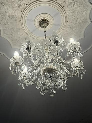 boyuk guldan: Çılçıraq, 8 lampa, Xrustal — 1