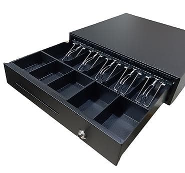 Dəftərlər: POS Kasssa çekmecəsi – metal, açarlı - Rəng: qara - Material: möhkəm — 3