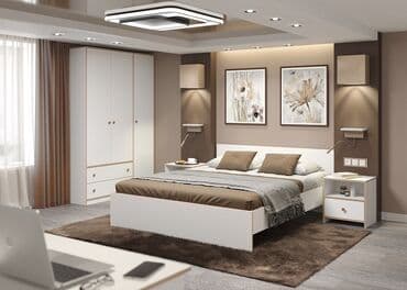 venera yataq desti: İkinəfərlik çarpayı, Komod, Dolab, 2 tumba, Türkiyə, Yeni — 7