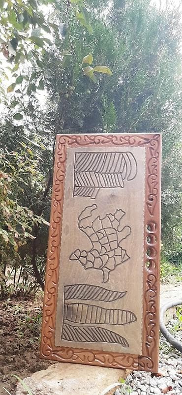 kamp çadiri: Taxta oyma nərd dəsti - Material: tam ağacdan (qatı, cilalanmış), əl — 9