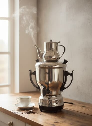 tok smavarı: Yeni Elektrik Samovar, 3 l, Pulsuz çatdırılma — 1