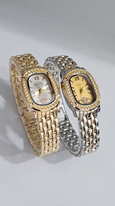 Qadın ayaqqabıları: Yeni, Qol saatı, Versace, rəng - Qızılı — 1