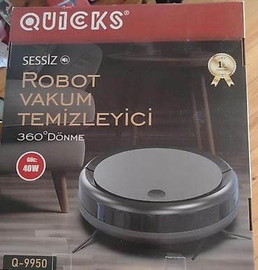 tp link 3 antenli modem: QUICKS Sessiz Robot Vakum Təmizləyici – Q-9950 - 360° dönmə — 1
