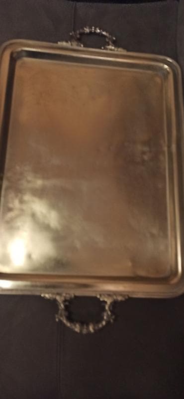 dest qab: Старний Варшава поднос 1860 год размер 55 см на 45 см латун — 10