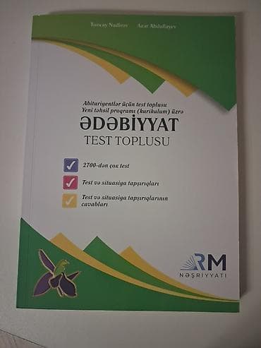 mhm edebiyyat: Ədebiyyat test toplusu en yeni 6₼ — 1