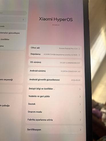 2 ci el plansetler: Xiaomi Pad 6S Pro 12.4 planşet - Ekran: 12.4" böyük yüksək — 1