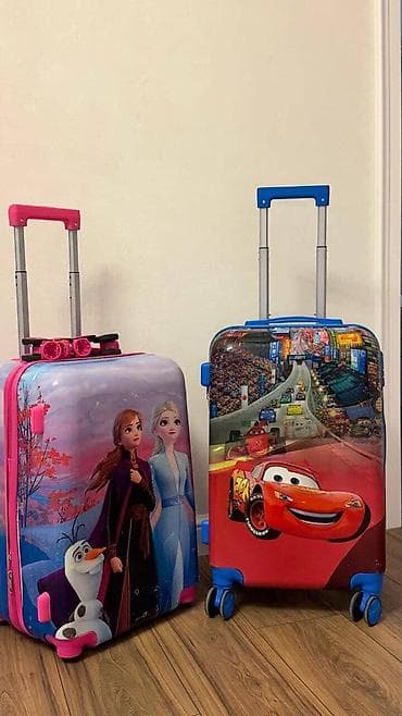 Çamadanlar: Uşaq üçün sərt korpuslu çamadanlar – rəngli qəhrəman dizaynları - — 1