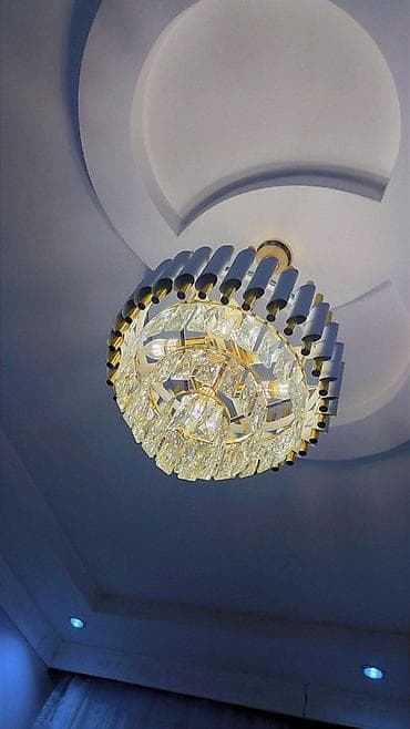 Çılçıraq, 10 və daha çox lampa, Xrustal