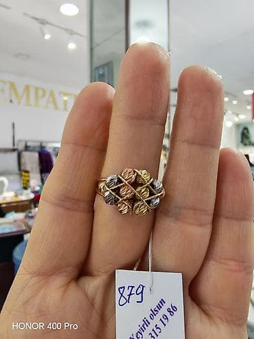 karter uzuk: Toy, Üzük, Sarı qızıl, 585 Əyar, Qaşsız — 2