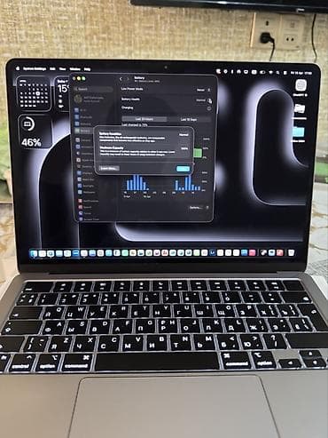 makbuk: 💻 MacBook Air M2 13.6” (8GB RAM / 256GB SSD) – Space Gray ✨ Demək — 2