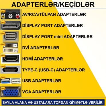 переходник: Adapterlər/Keçidlər SAYLA ALANA VƏ USTALARA TOPDAN QİYMƏTLƏ VERİLİR! — 1