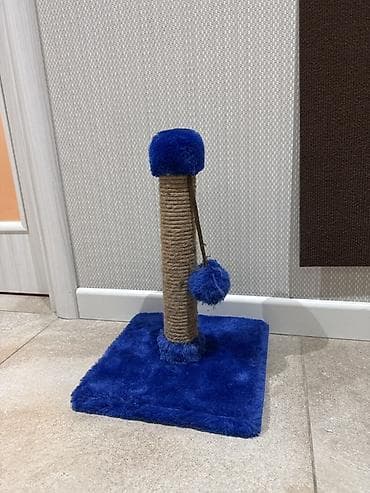 Pişik üçün dırmaşma və dırnaq itiləmə dirəyi - Material: möhkəm sisal