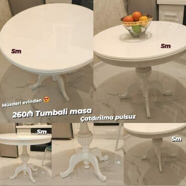 tuba: Tumbalı masa, Yeni, Açılmayan, MDF, Yumru masa — 2