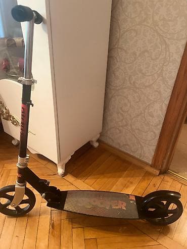 Şəhər üçün iki təkərli skuter - Rəng: qara - Geniş, sürüşməyən ayaq lalafo.az -da Şəhər üçün iki təkərli skuter - Rəng: qara - Geniş, sürüşməyən ayaq