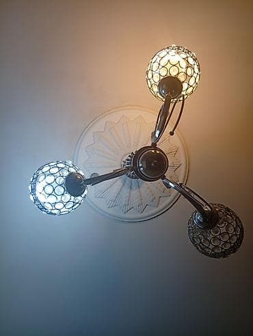 Çılçıraq, 3 lampa, Metal