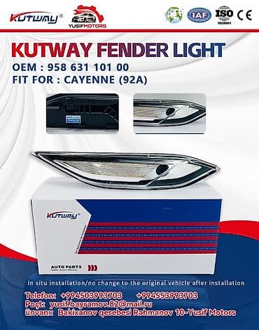 dönmə işığı: KUTWAY Fender Light – Cayenne (92A) üçün - Avtomobilə uyğunluq — 2