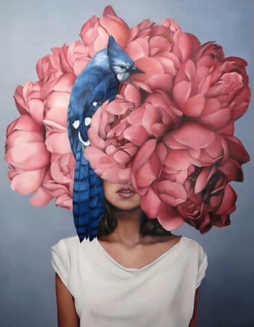 qadin sekilleri: 🖼️Tək tablo. 🌷Xanım portreti.🌷 👁️Kətan, yağlı boya. 💙Qiymətlər ölçü — 13