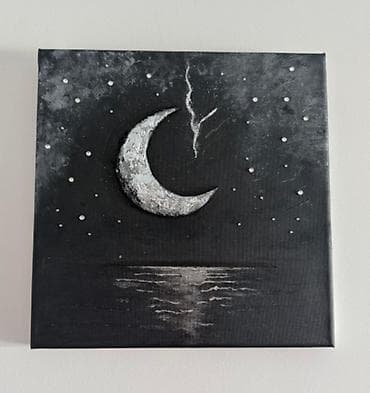 tablo: Müəllifdən orijinal əl işi dekorativ rəsmlər 1) Kətan üzərində akril — 2