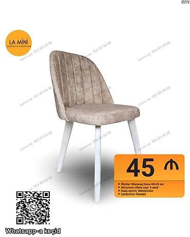 Masalar: Mebel: Yumşaq oturacaqlı stul - Dizayn: Lakonik və minimal üslub — 1