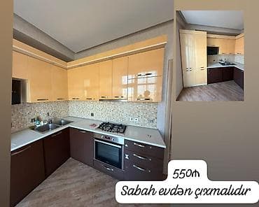 islenmis metbext mebelleri: Mətbəx mebeli satılır 6 550₼. ölçü 2.80/2.80. Üzərində qaz moyka — 1