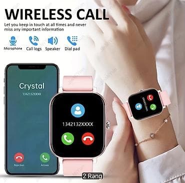 agilli saat: Yeni, Smart saat, Sensor ekran, rəng - Qara — 4