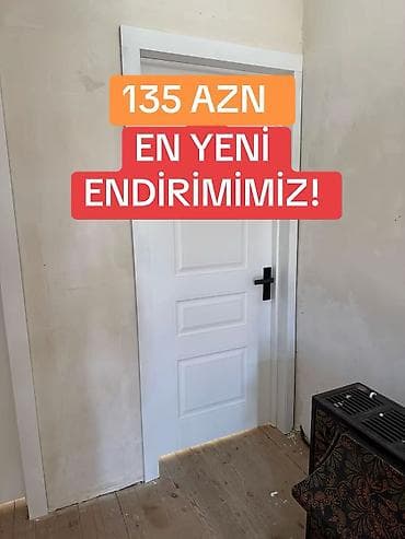 tek kıravat: Yeni Otaq qapısı 90x205 sm Çərçivə ilə, Zəmanətsiz, Ödənişli quraşdırma, Pulsuz çatdırılma — 2