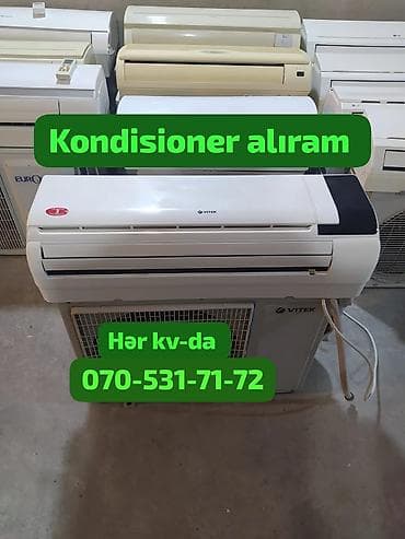 aux kondisionerləri: Kondisioner alıram. Hər kvadratda kondisionerlər alırıq. Qiymət — 1