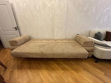 Divanlar: Bej rəngli çevrilə bilən divan - Müasir minimalist dizayn, düzbucaqlı — 4