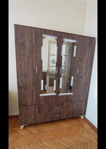 бу кровати: Yeni, Açılan, 4 qapılı Düz dolab, Qarderob, paltar dolabı, Azərbaycan — 23