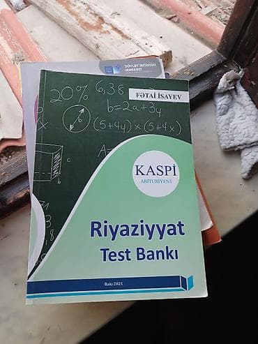 Kitablar və jurnallar: Məhsul: Riyaziyyat Test Bankı – KASPI Abituriyent Müəllif: Fətai — 1