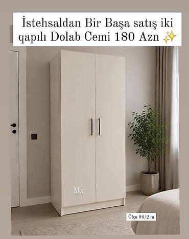 İstehsaldan birbaşa satış: iki qapılı dolab — cəmi 180 AZN. - lalafo.az -da İstehsaldan birbaşa satış: iki qapılı dolab — cəmi 180 AZN. -