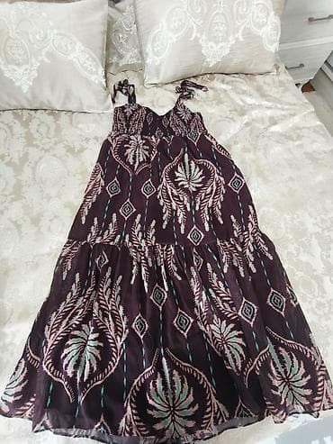 Женская одежда: Boho üslubda qadın donu 42 razmer - Model: A-kəsimli, çoxqatlı ətək — 3