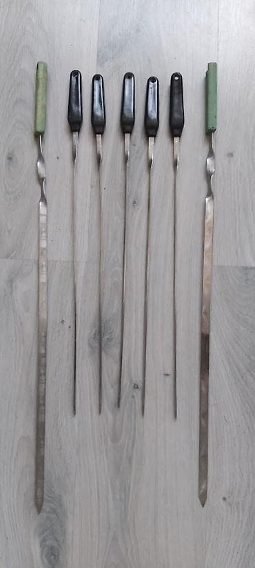 Şiş dəsti – 7 ədəd 1 ədədi 2m 50q - Material: paslanmayan polad — 1