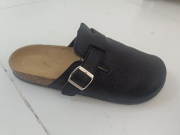 Sabo: Qara rəngli uniseks tapanqa tipli sabot/klok ayaqqabı - Material — 5