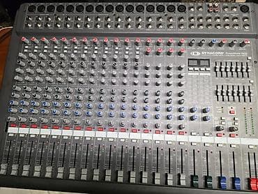dynacord 2: Dynacord PowerMate 1600 gücləndiricili mikser - 16 mono mikrofon/xət — 3