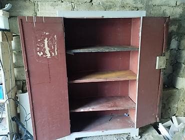ofis dolab: Metall dolab – iki qapılı, rəfli - Material: qalın metaldan — 2