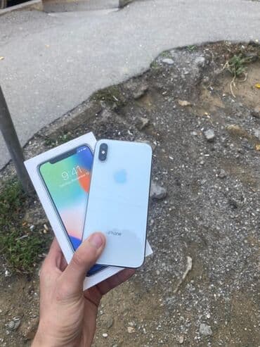 ayfon x qiymeti: IPhone X, Ağ, Face ID — 1