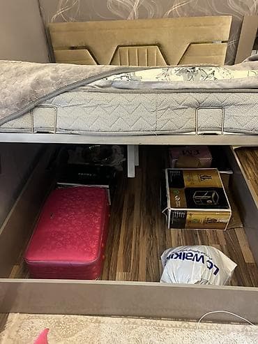 perla mebel: İkinəfərlik çarpayı, 2 tumba, Azərbaycan, İşlənmiş — 3