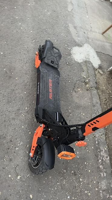 Elektrik nəqliyyatı: Elektrik skuteri – “FASTER” E-scooter - Güclü ofroud təkərlər və — 2