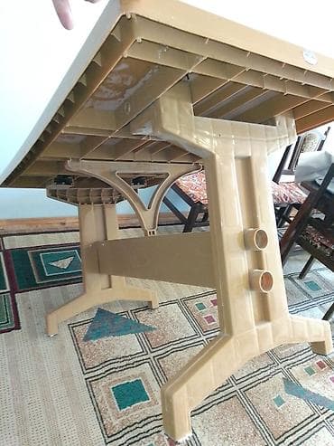 piknik oturacaq: Plastik masa və oturacaq dəsti, çox qısa zaman ev şəraitində səliqəli — 5