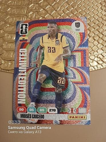 panini: Panini FIFA kolleksiya kartı – Moisés Caicedo, Ecuador milli komandası — 1